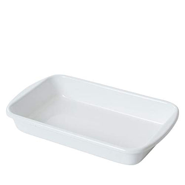 Riess, 0435-033, Auflaufform 36/21, CLASSIC- WEISS, Höhe 5.7 cm, Länge cm, Breite 21 cm, Emaille, weiss, Induktion im Sale